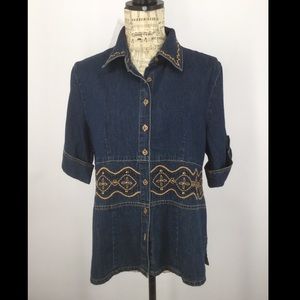 Blair Med. Light weight Jean Jacket/ Blouse